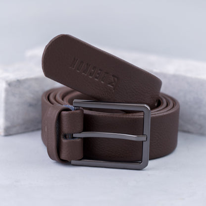 Buy Bundle Audacious Brown Wallet + Rivet Brown Belt + Free Card Holder