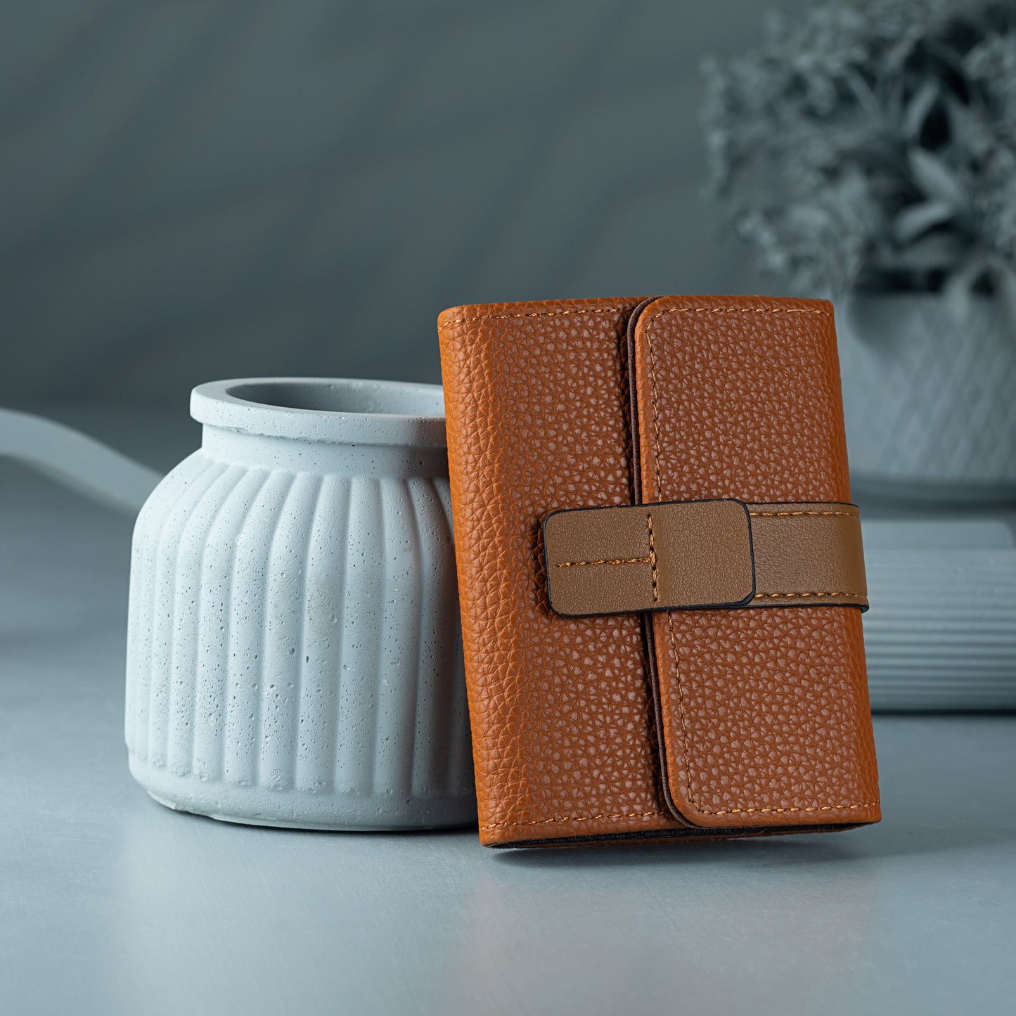 Elan - Premium Leather Card Holder Wallet for Women – Compact Accordion Design