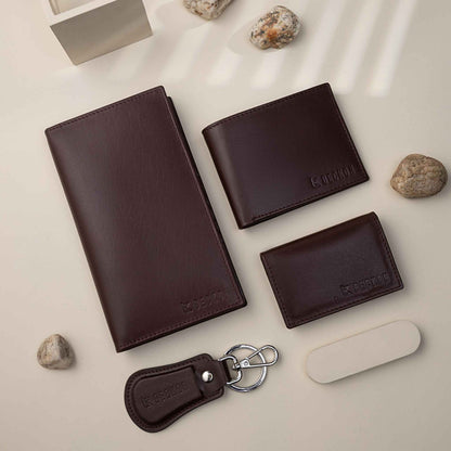 Deluxe 4-in-1 Premium Leather Gift Set