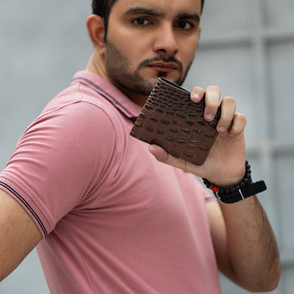 Croco Leather Wallet