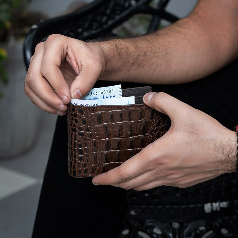 Croco Leather Wallet