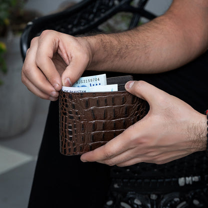 Croco Leather Wallet