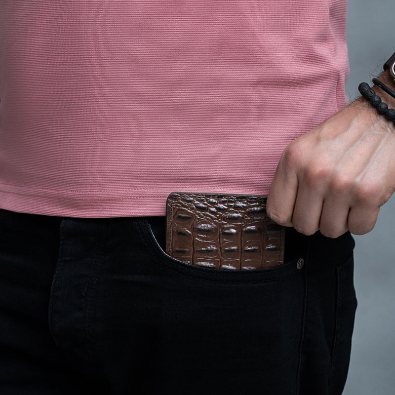 Croco Leather Wallet