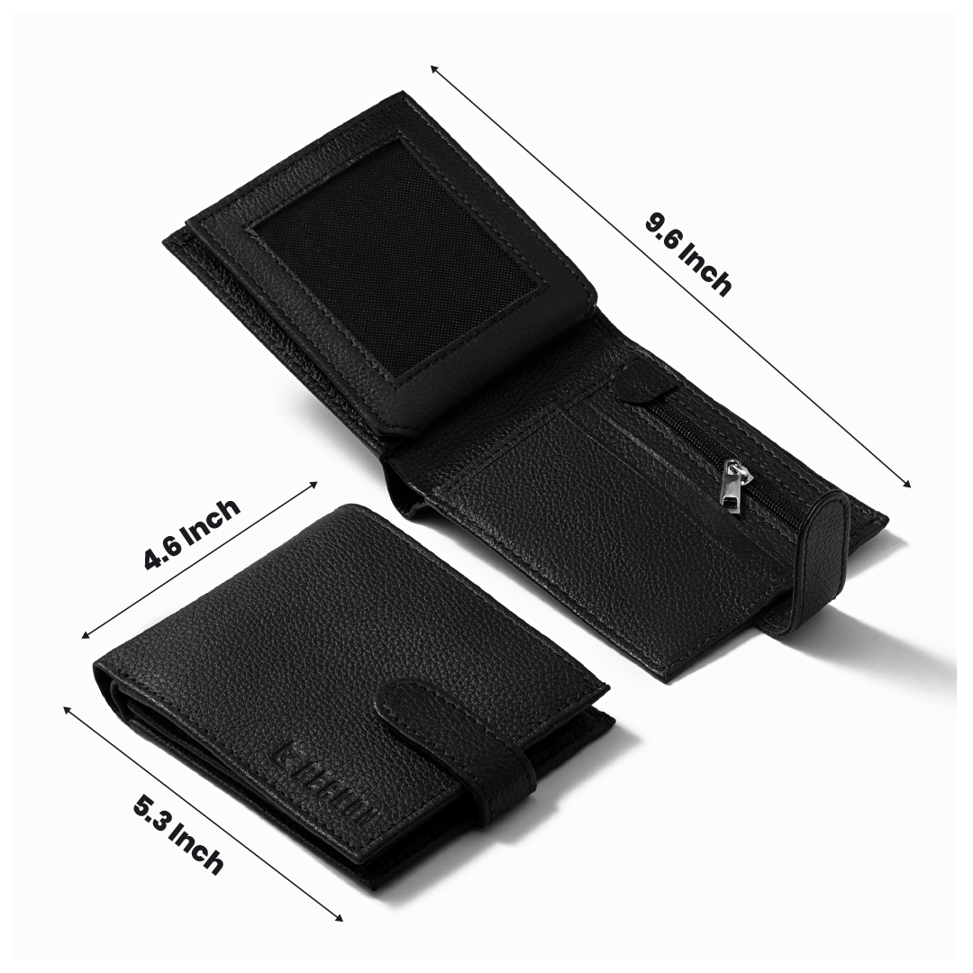 Bloke Black Leather Wallet