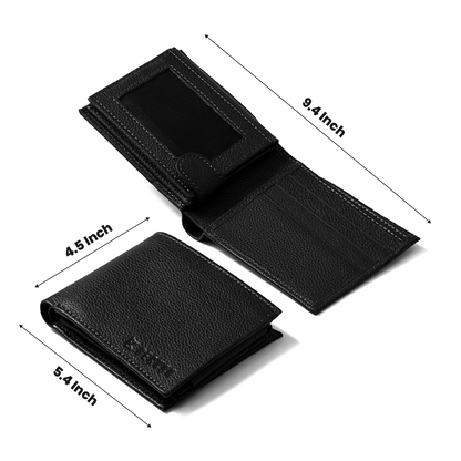 Colossal Black Leather Wallet
