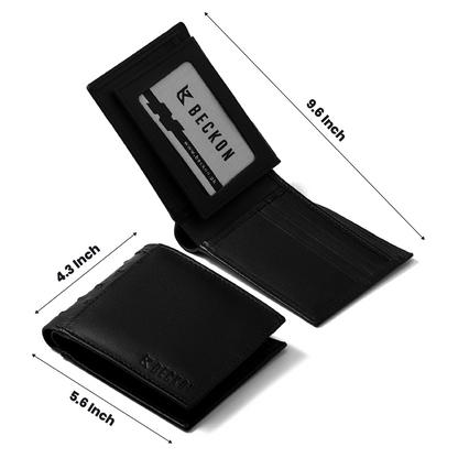 Gentry Black Leather Wallet