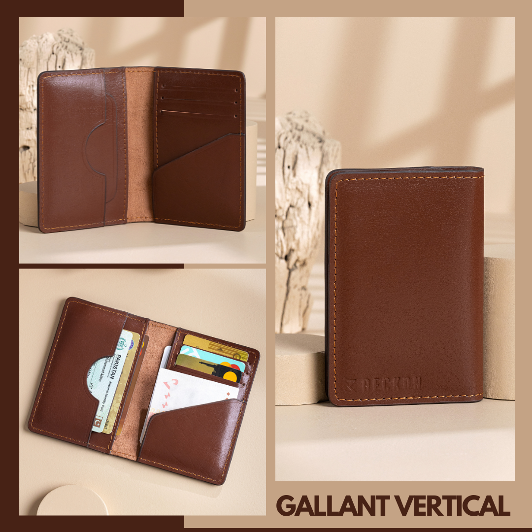 Gallant Vertical Bi-Fold Leather Wallet