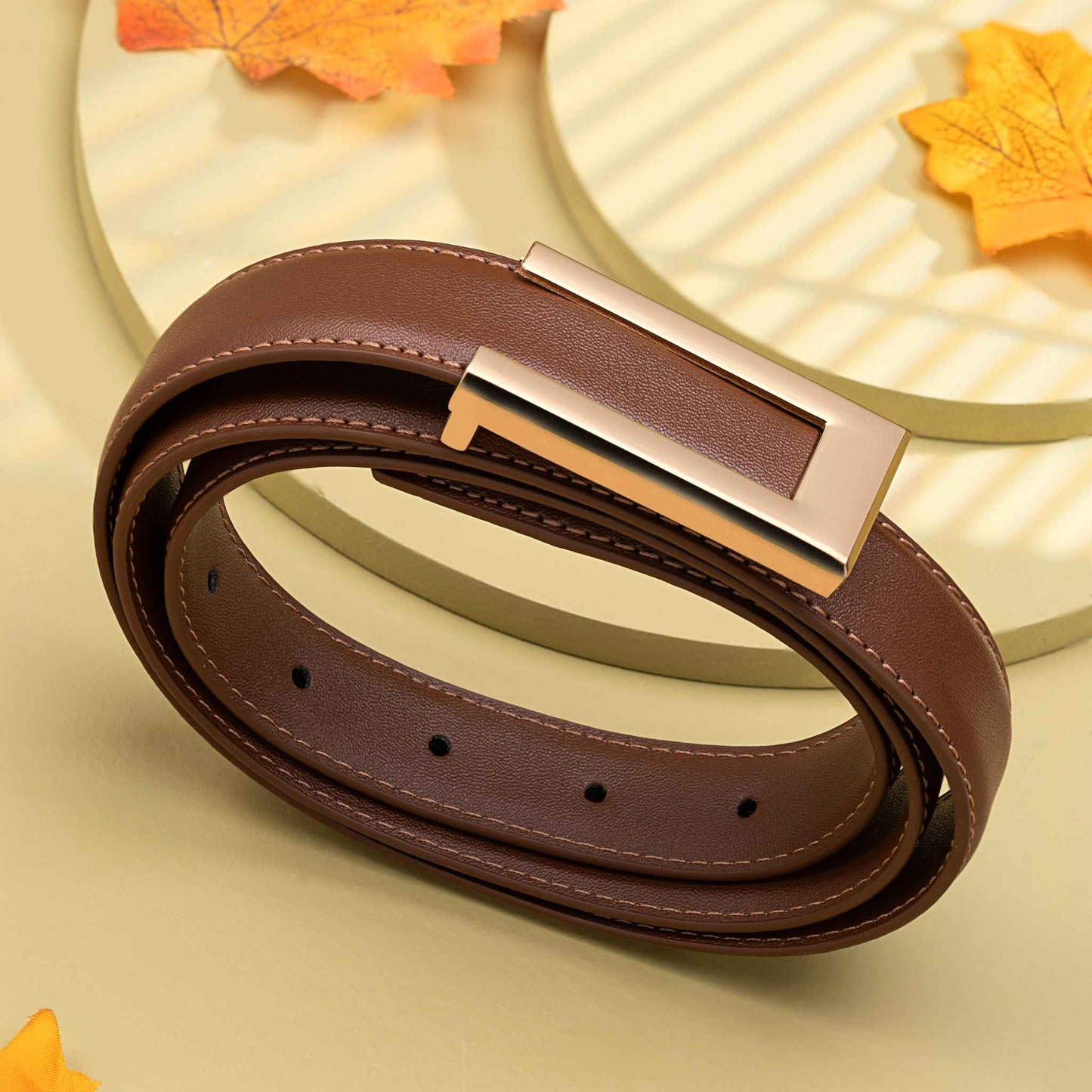 Strappo Rustic Brown Leather Belt