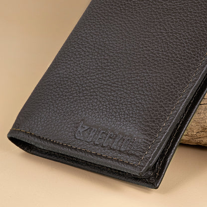 Valorous Genuine Leather Long wallet | 12 Card Slots, Cash & Zipper Pocket