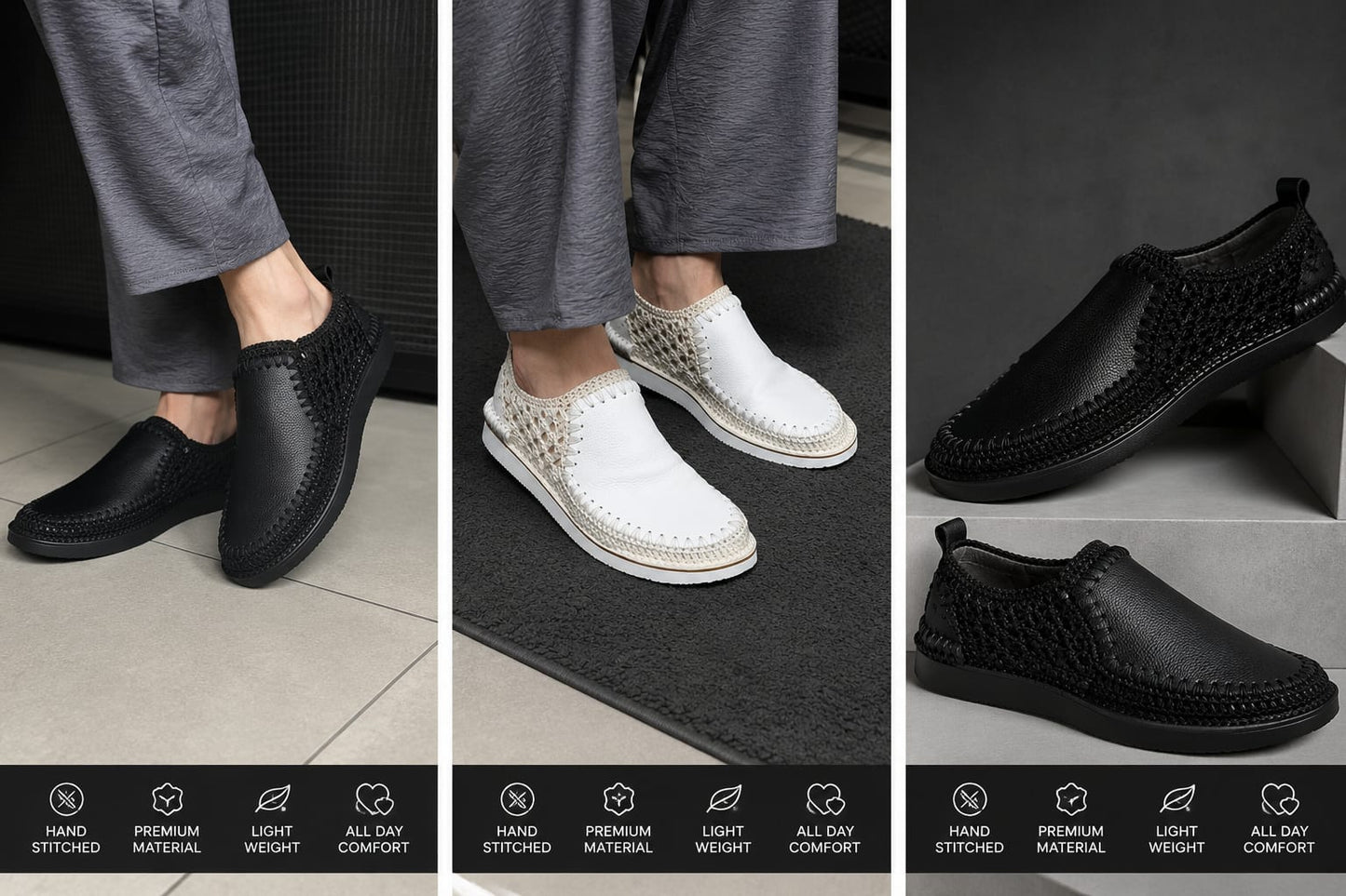 Hadi Comfort Woven Loafers — Handcrafted Slip-Ons