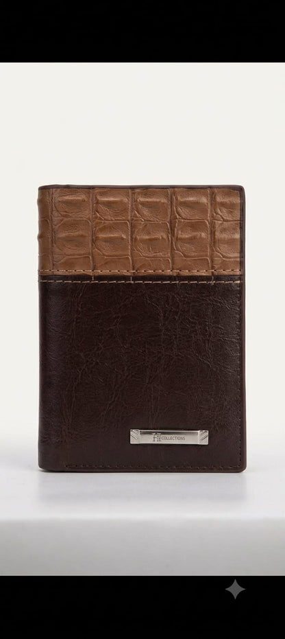 Hadi Collections Men's Trifold Leather Wallet