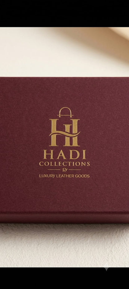 Hadi Collections Men's Trifold Leather Wallet