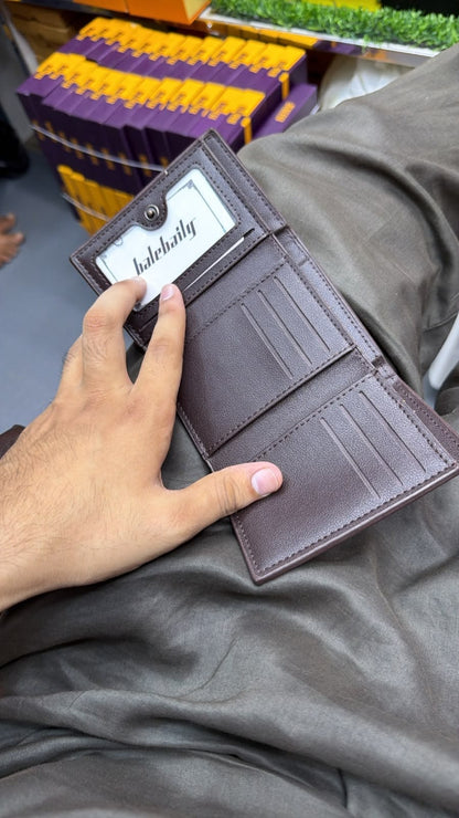 Hadi Collections Men's Trifold Leather Wallet