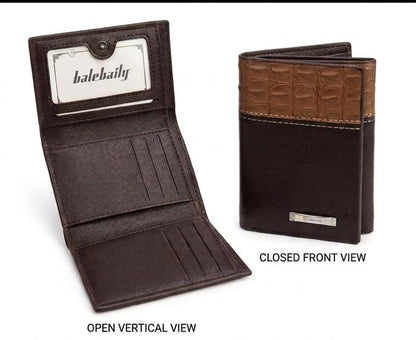 Hadi Collections Men's Trifold Leather Wallet