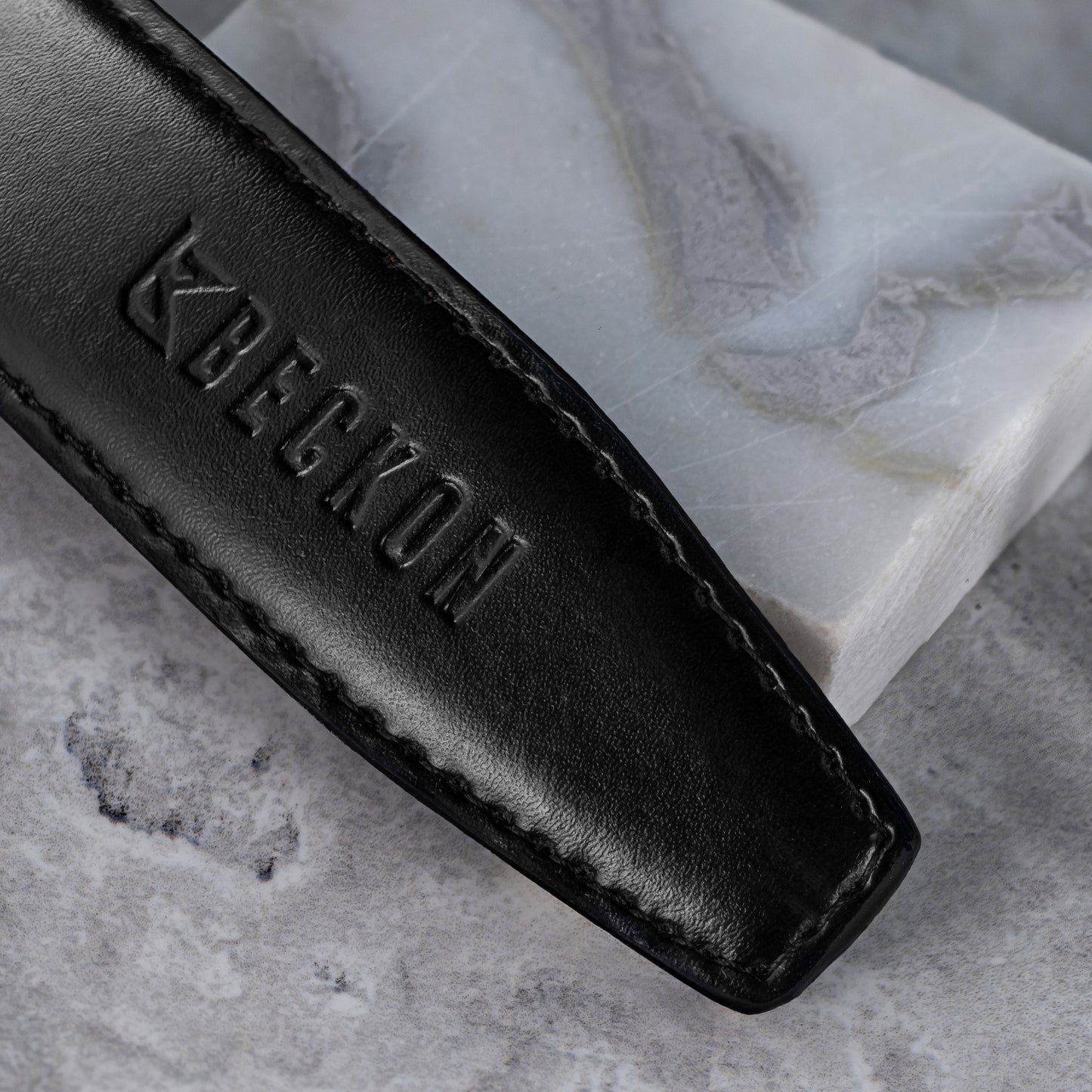 BECKON Axis Reversible Leather Belt for Men | Black & Dark Espresso