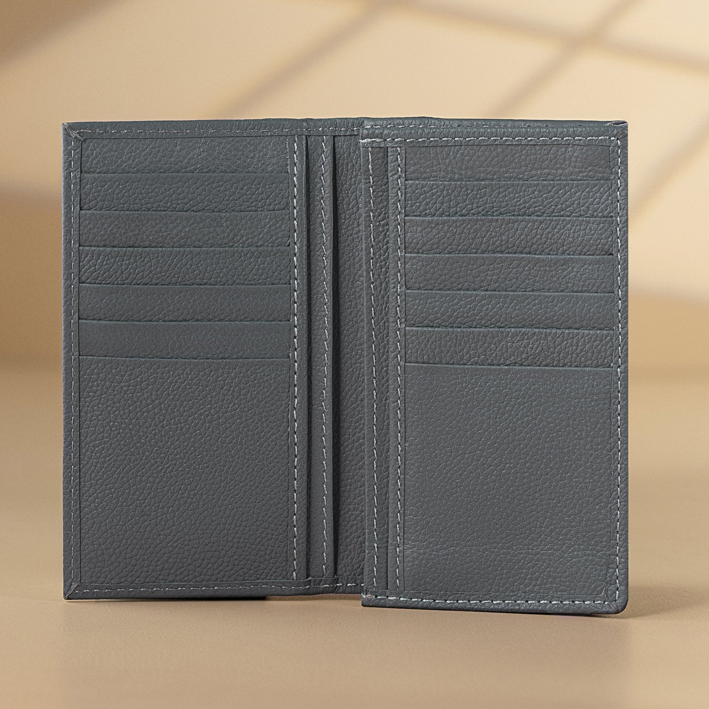 Drifter Multi Card Travel Wallet | Premium Pebbled Long Wallet For Men