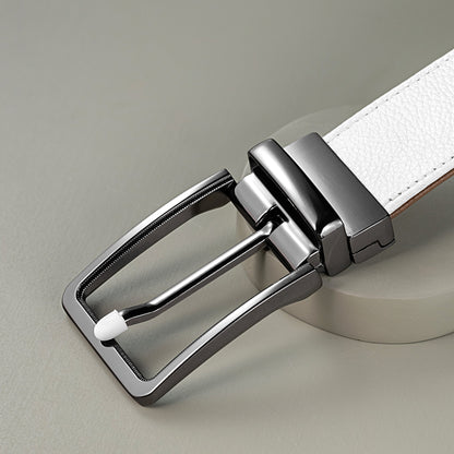 BECKON Fusion Reversible Leather Belt for Men | 2 Colors in 1 Design