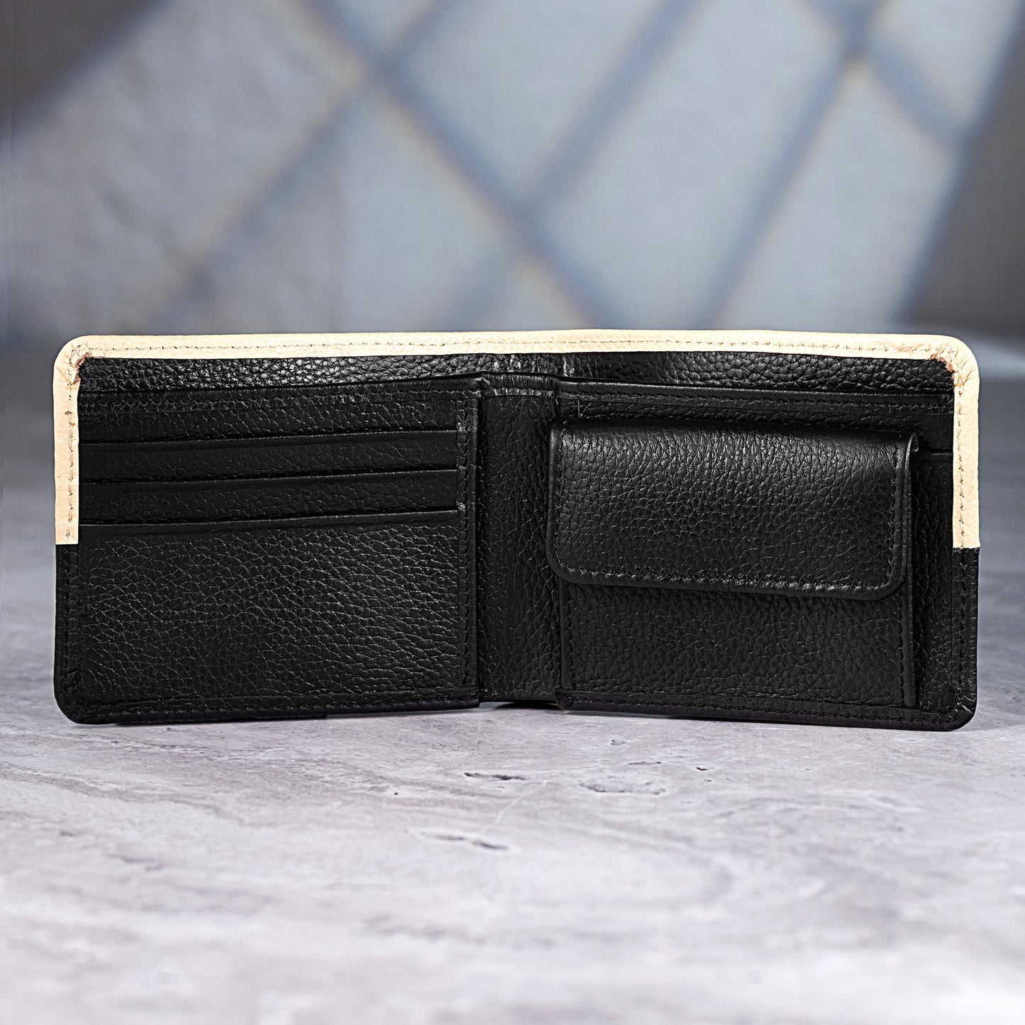 Beckon Horizon Bifold Wallet For Men | Coin Pocket, Cash & Card Slots