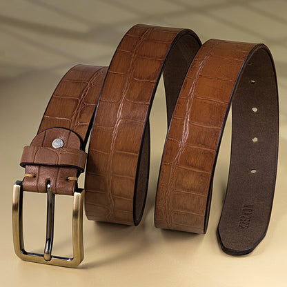 BECKON Legacy Croco Leather Belt | Stylish & Versatile
