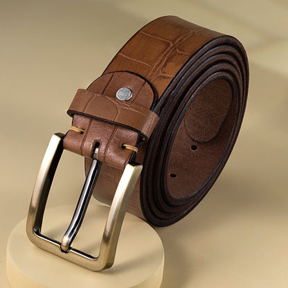 BECKON Legacy Croco Leather Belt | Stylish & Versatile