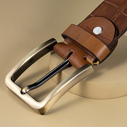 BECKON Legacy Croco Leather Belt | Stylish & Versatile