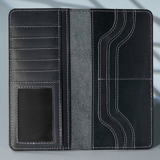 Ridge Executive Wallet | 12 Card Slots, Premium Leather Long Wallet for Men