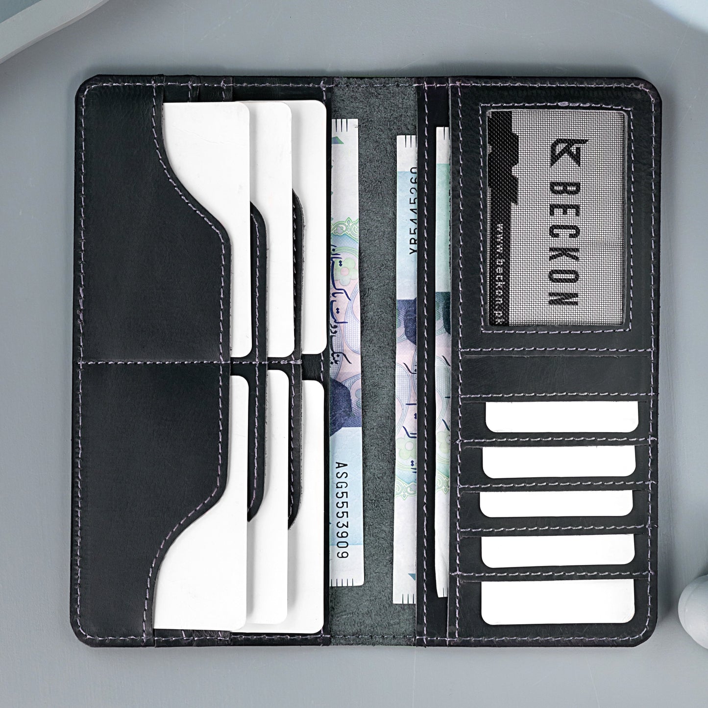 Ridge Executive Wallet | 12 Card Slots, Premium Leather Long Wallet for Men