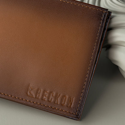 Titan Premium Leather Bifold Wallet for Men | Multiple Card Slots & Cash Compartments
